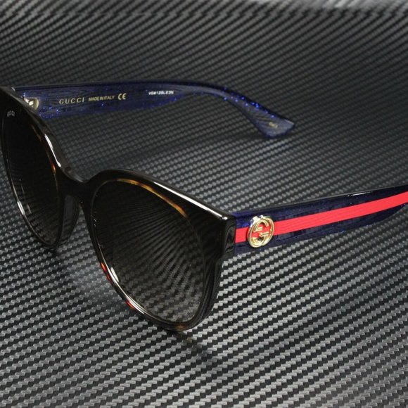 Gucci Brown Red 54mm Sunglasses